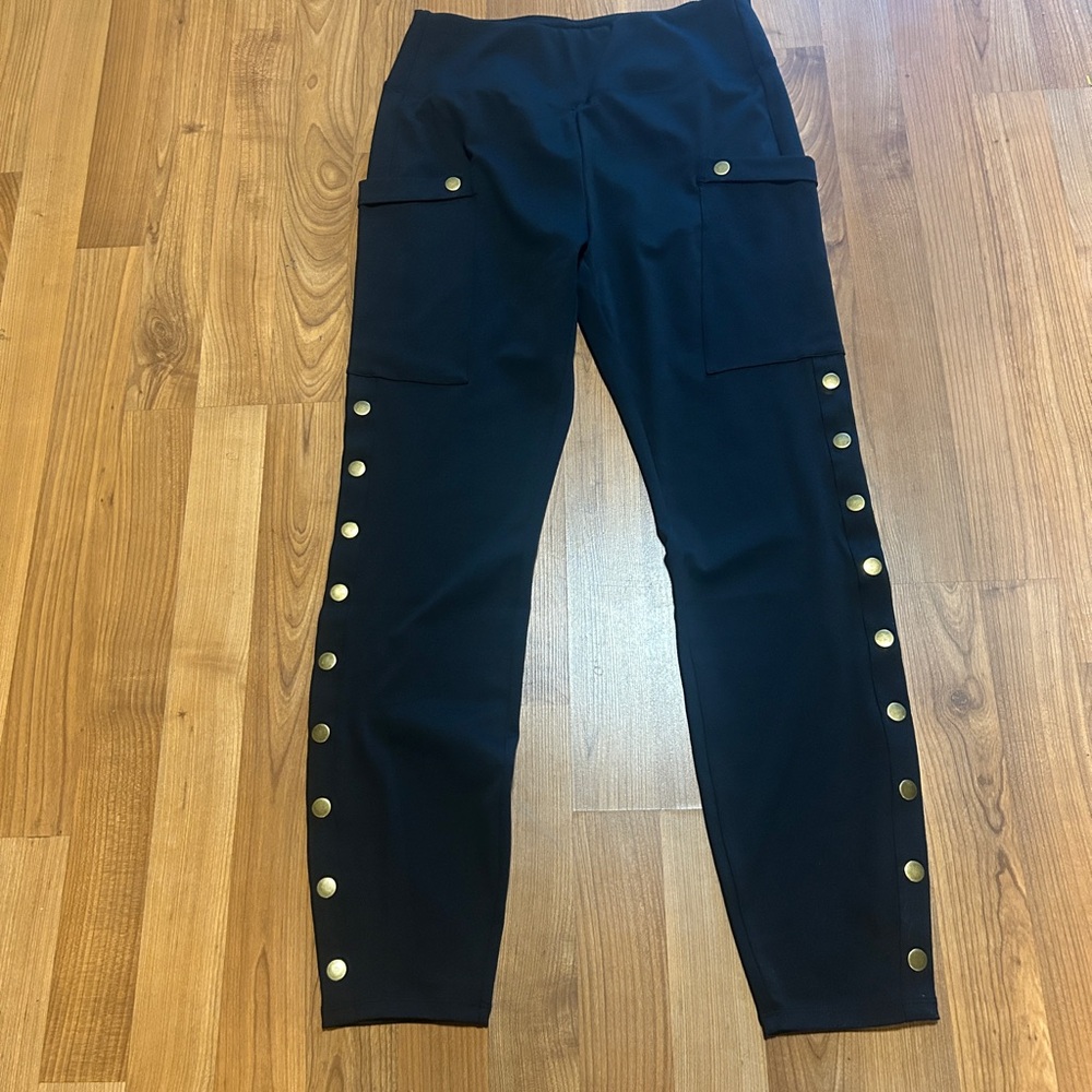 HALARA High Waisted Decorative Pocket Skinny Ankle Length Casual Pants NEW/Small